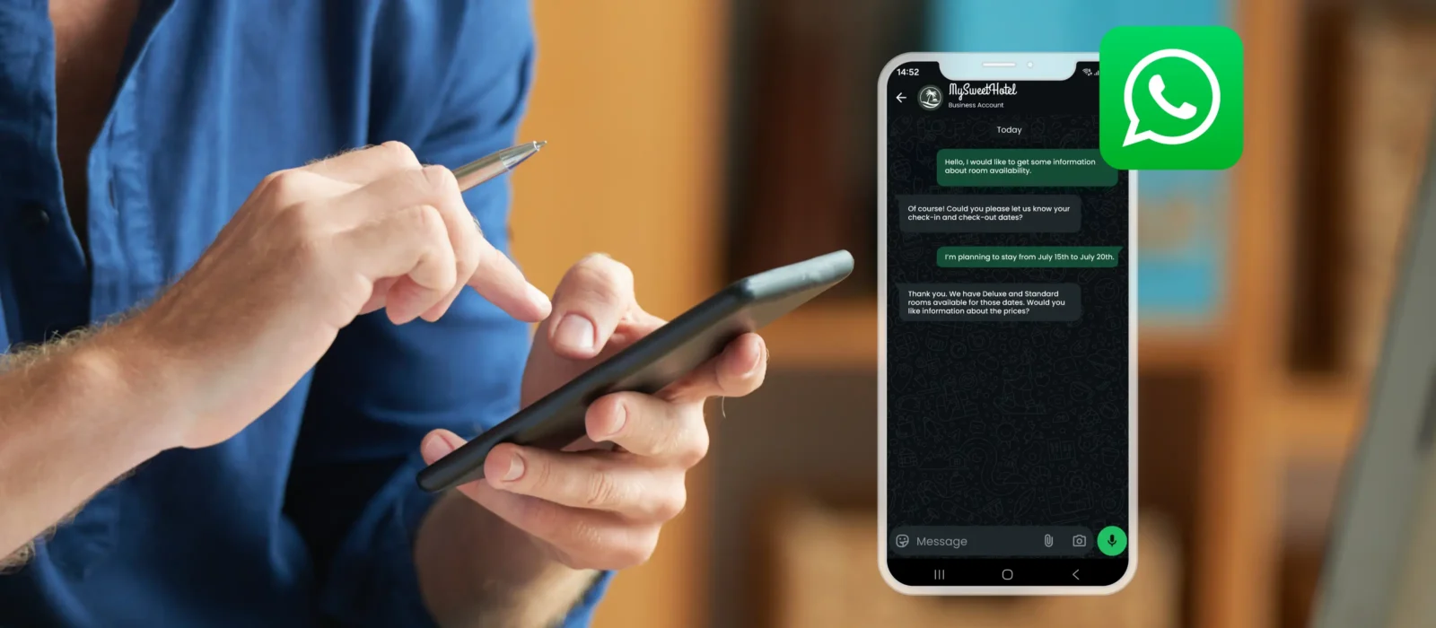 Get closer to your guests with WhatsApp!