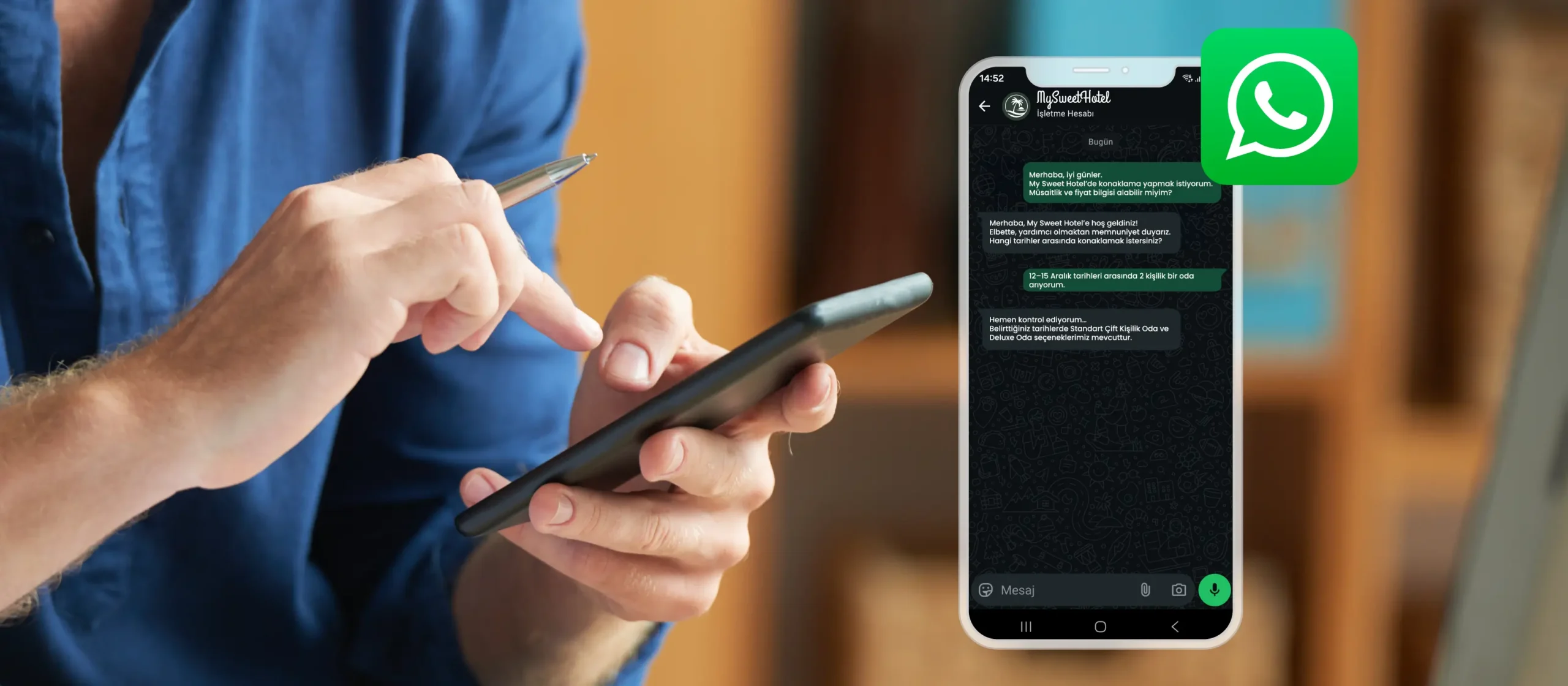 Misafirlerinize bir WhatsApp mesajı kadar yakın olmak ister misiniz-